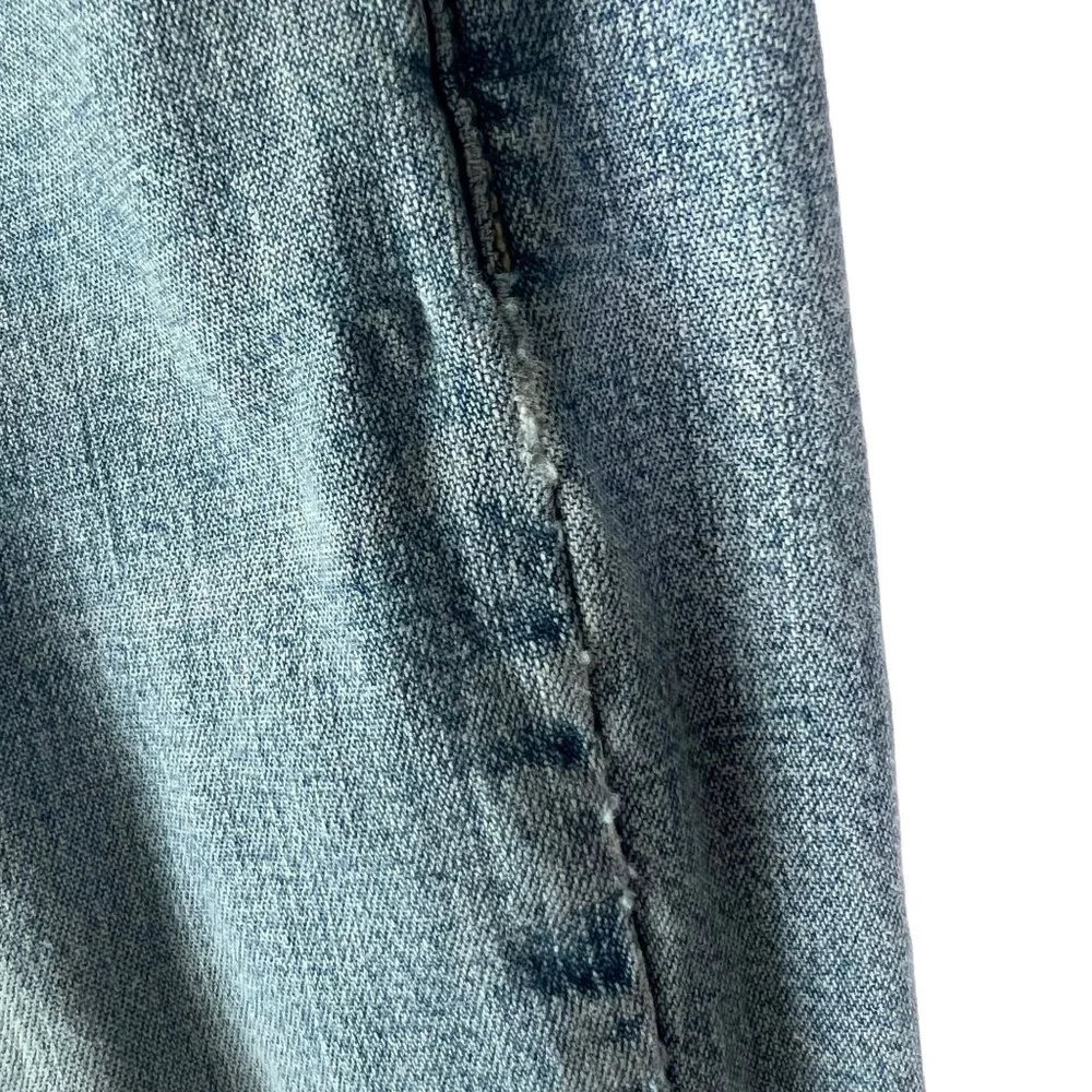 Vintage Y2K Light Blue Flare Leg Denim Low Rise Jeans 7 - Picture 11 of 16